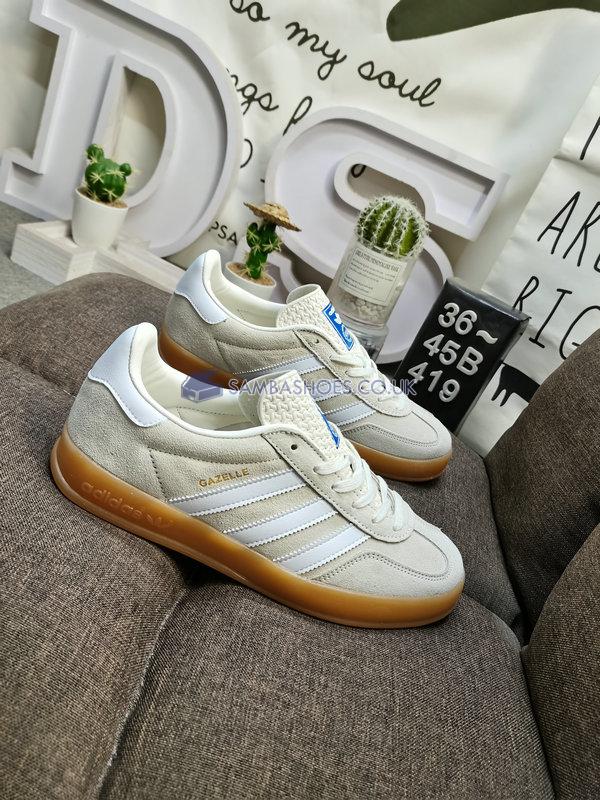 Adidas Gazelle Indoor "Clear Brown Gum" - Clear Brown/Footwear White/Gum 3 - EF5755 Classic Originals Shoes