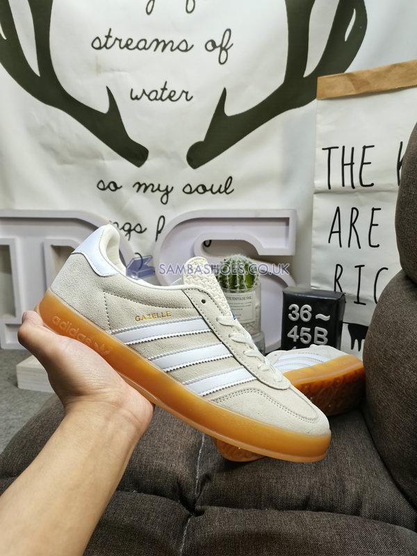 Adidas Gazelle Indoor "Clear Brown Gum" - Clear Brown/Footwear White/Gum 3 - EF5755 Classic Originals Shoes