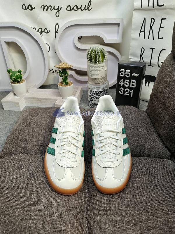 Adidas Gazelle Indoor "Off White" - Off White/Dark Green - ID2567 Classic Originals Shoes