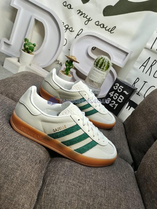 Adidas Gazelle Indoor "Off White" - Off White/Dark Green - ID2567 Classic Originals Shoes