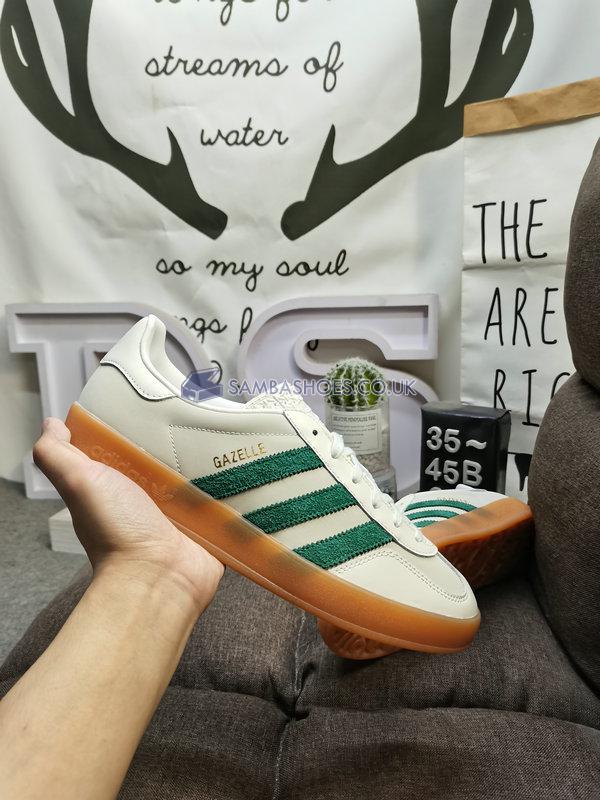 Adidas Gazelle Indoor "Off White" - Off White/Dark Green - ID2567 Classic Originals Shoes