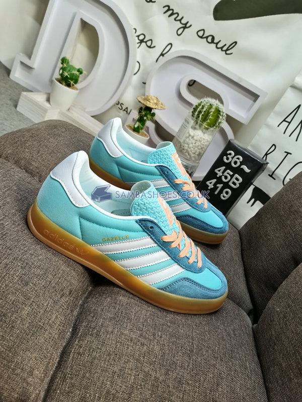 Adidas Gazelle Indoor "Preloved Blue Gum" - Preloved Blue/Cloud White/Gum - HQ9017 Classic Originals Shoes