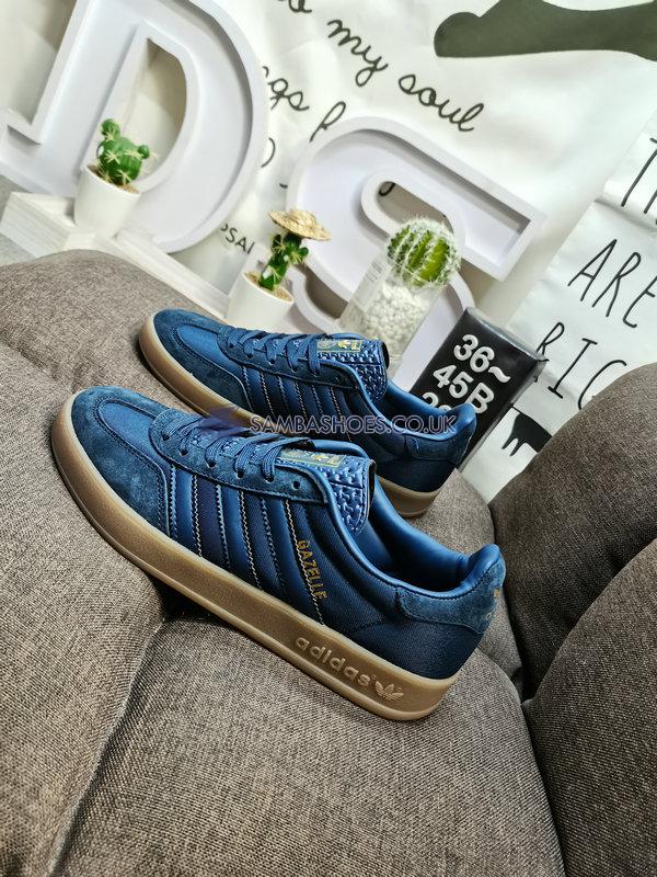 Adidas Gazelle Indoor "Collegiate Navy Gum" - Collegiate Navy/Collegiate Navy/Collegiate Navy - H06271 Classic Originals Shoes