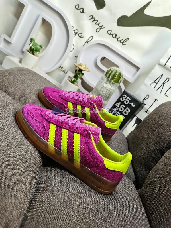 Adidas Gazelle Indoor "Shock Purple" - Shock Purple/Solar Yellow/Gum - HQ8715 Classic Originals Shoes