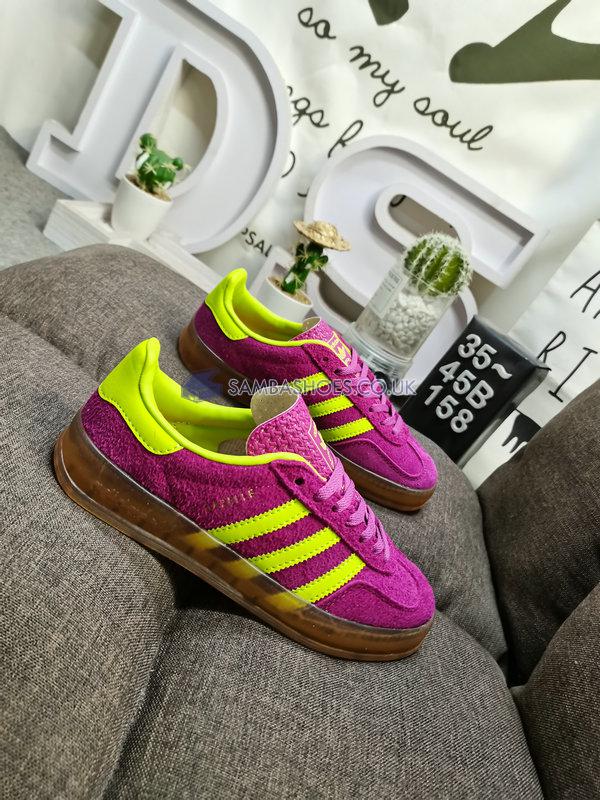 Adidas Gazelle Indoor "Shock Purple" - Shock Purple/Solar Yellow/Gum - HQ8715 Classic Originals Shoes