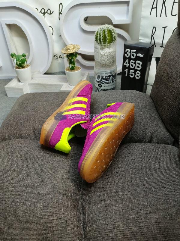 Adidas Gazelle Indoor "Shock Purple" - Shock Purple/Solar Yellow/Gum - HQ8715 Classic Originals Shoes