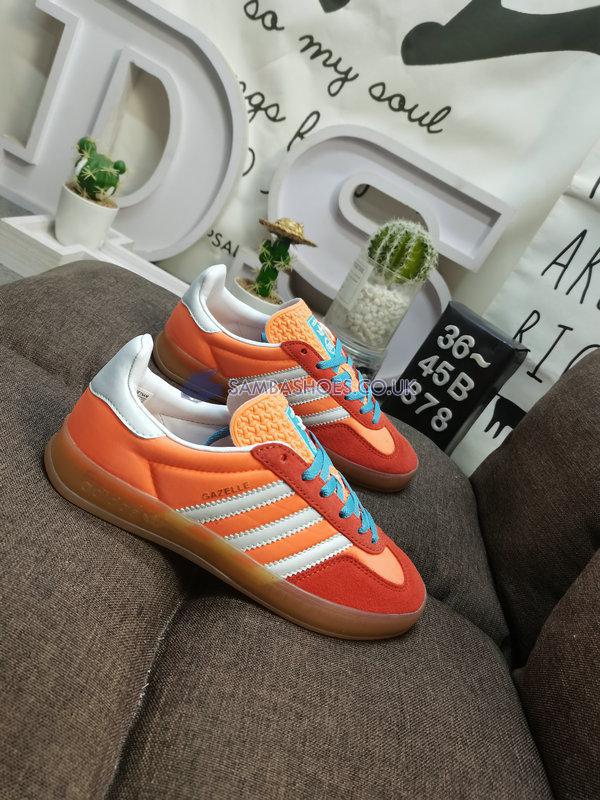 Adidas Gazelle Indoor "Beam Orange Gum" - Beam Orange/Cloud White/Gum - HQ9016 Classic Originals Shoes