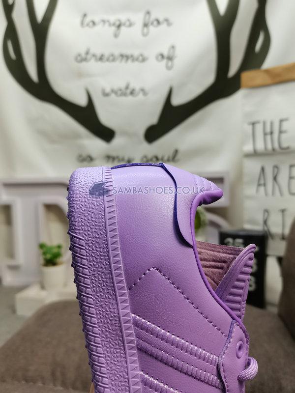 Pharrell x Adidas Samba Human Race "Purple" - Light Flash Purple/Light Flash Purple - IE7296 Classic Originals Shoes