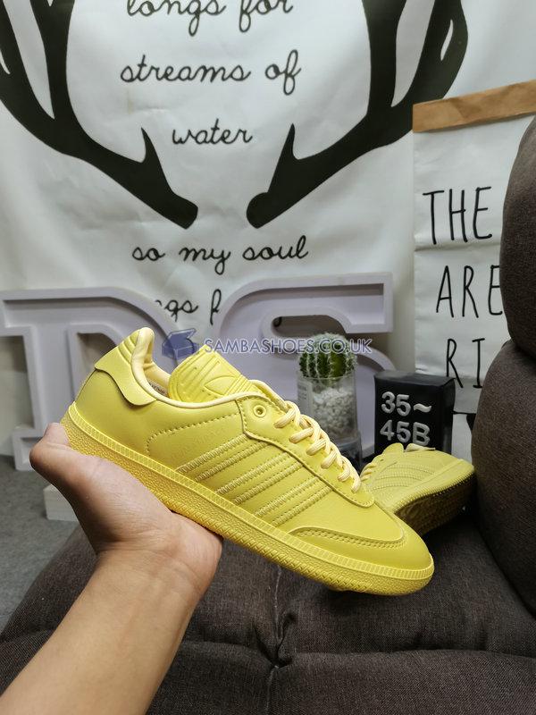 Pharrell x Adidas Samba Human Race "Yellow" - Light Yellow/Light Yellow/Light Yellow - IE7292 Classic Originals Shoes