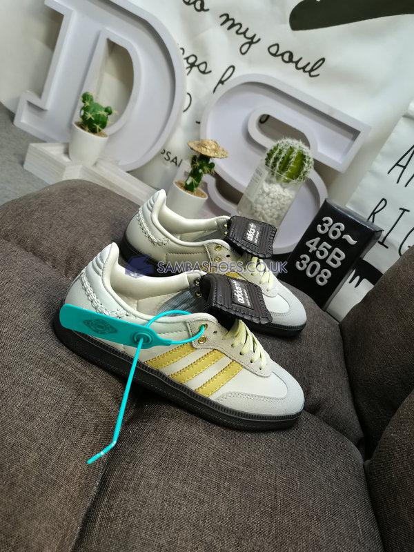 Wales Bonner x Adidas Samba "Ecru Tint Yellow" - Ecru Tint/Almost Yellow/Dark Brown - ID0217 Classic Originals Shoes