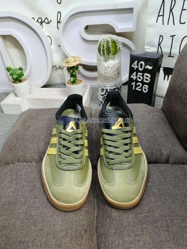 Palace x Puig Adidas Samba "Olive Gold" - Focus Olive/Metallic Gold/Gum - HQ6100 Classic Originals Shoes