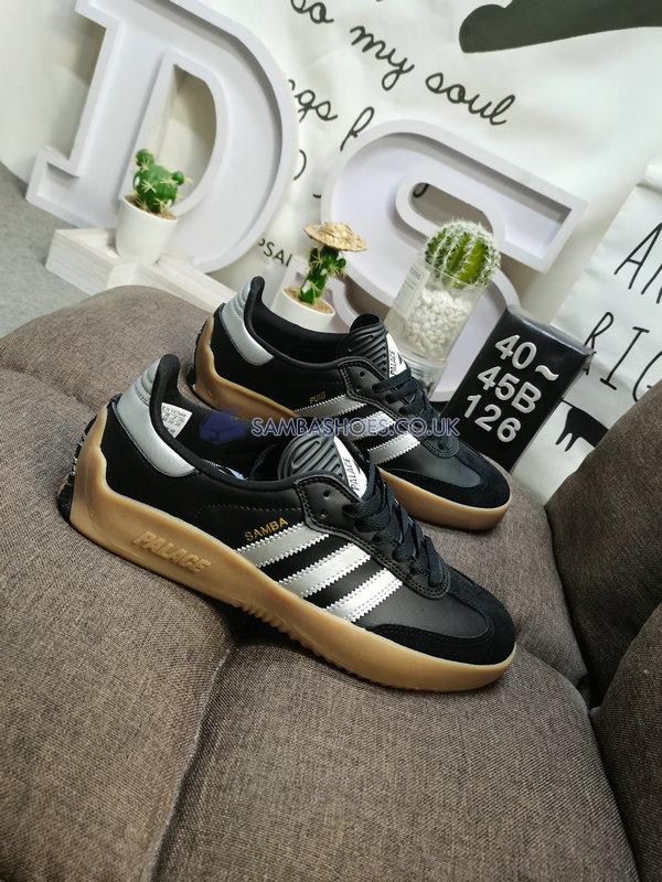 Palace x Puig Adidas Samba "Black Silver" - Core Black/Silver Metallic/Gum 4 - HQ6099 Classic Originals Shoes