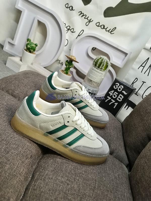 Ronnie Fieg x Clarks x 8th Street Adidas Samba "Chalk White" - Chalk White/Green - ID7297 Classic Originals Shoes