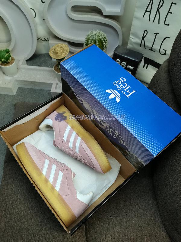 Ronnie Fieg x Clarks x 8th Street Adidas Samba "Pink White" - Pink/White - ID7298-2 Classic Originals Shoes