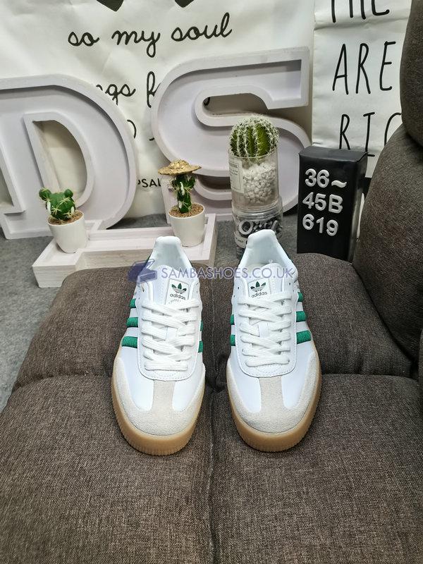 Adidas Sambae "White Green Gum" - Cloud White/Collegiate Green/Cloud White - ID0440 Classic Originals Shoes