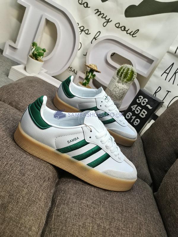 Adidas Sambae "White Green Gum" - Cloud White/Collegiate Green/Cloud White - ID0440 Classic Originals Shoes