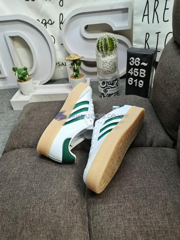 Adidas Sambae "White Green Gum" - Cloud White/Collegiate Green/Cloud White - ID0440 Classic Originals Shoes