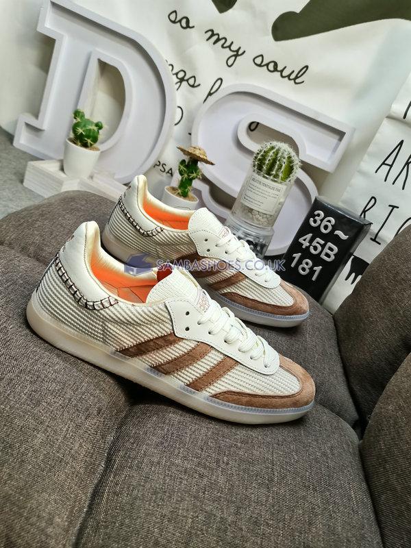 Wales Bonner x Adidas Samba "Cream Brown" - Cream White/Brown/Cream White - FX7720 Classic Originals Shoes