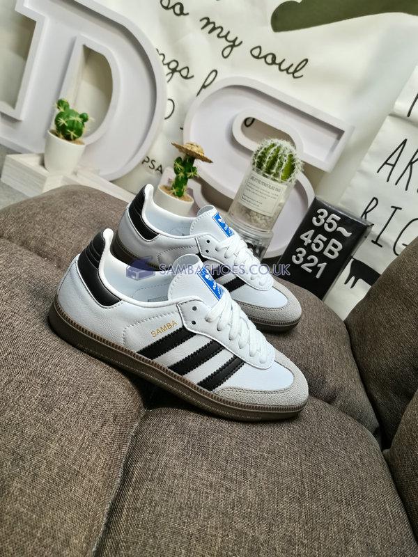 Adidas Samba OG "White Black Gum" - Cloud White/Core Black/Gum - B75806 Classic Originals Shoes