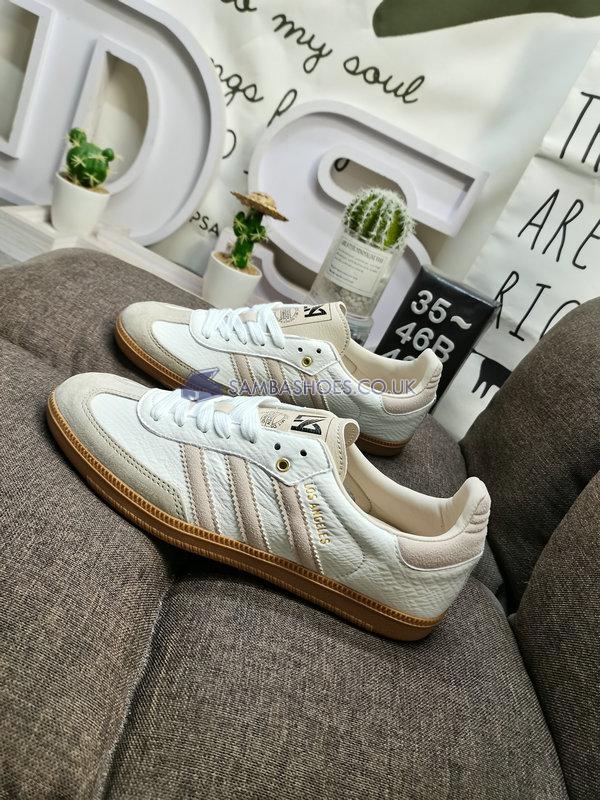 LAFC x Adidas Samba "Linen Gum" - Off White/Linen/Gum - GV8358 Classic Originals Shoes