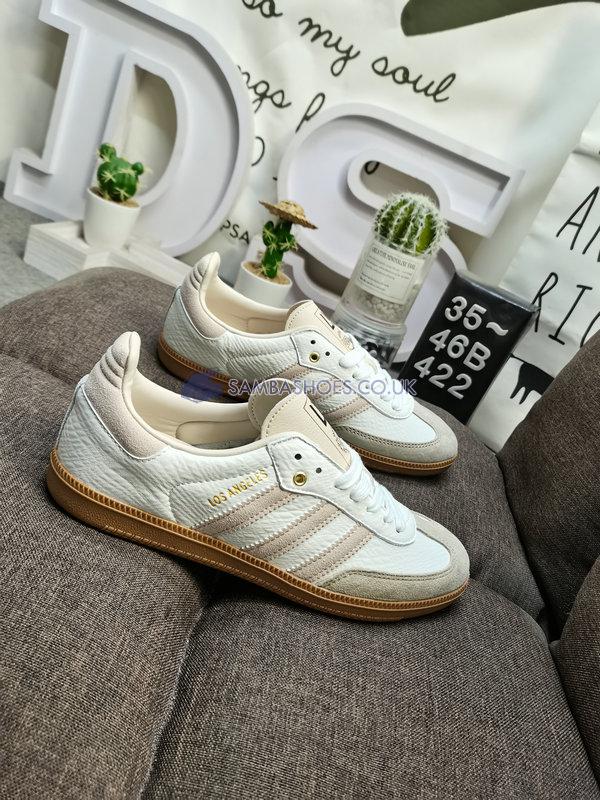 LAFC x Adidas Samba "Linen Gum" - Off White/Linen/Gum - GV8358 Classic Originals Shoes