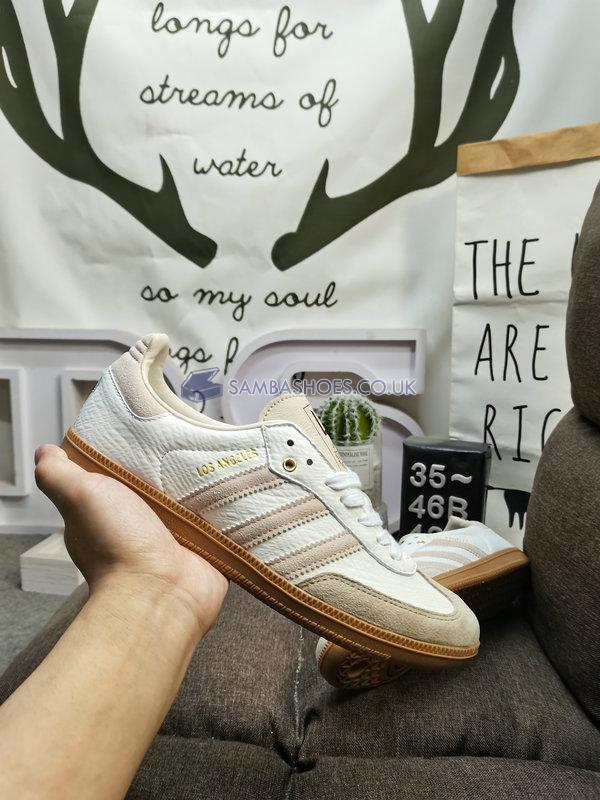 LAFC x Adidas Samba "Linen Gum" - Off White/Linen/Gum - GV8358 Classic Originals Shoes