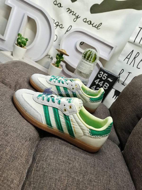 Wales Bonner x Adidas Samba "Cream White Bold Green" - Cream White/Bold Green/Easy Yellow - GY4344 Classic Originals Shoes