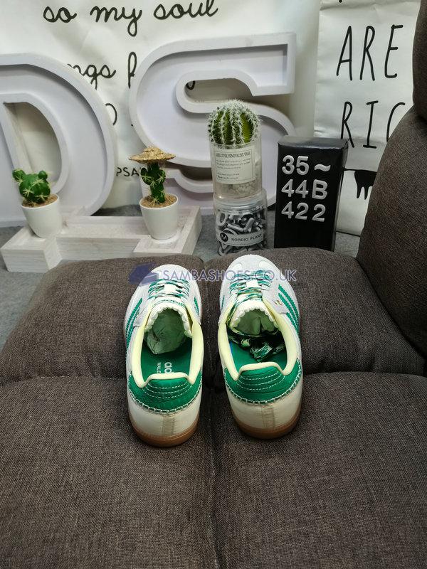 Wales Bonner x Adidas Samba "Cream White Bold Green" - Cream White/Bold Green/Easy Yellow - GY4344 Classic Originals Shoes