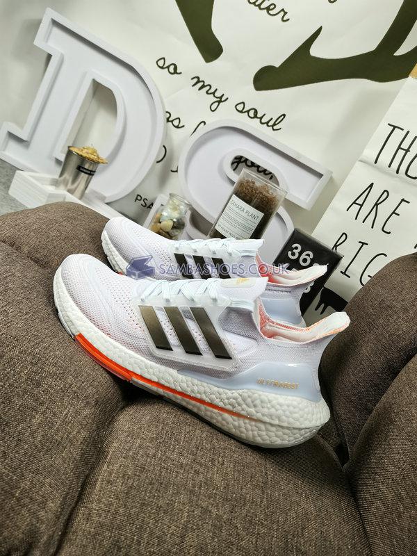 Adidas UltraBoost 21 "Tokyo" - White/Orange/Black - S23840 Classic Running Shoes