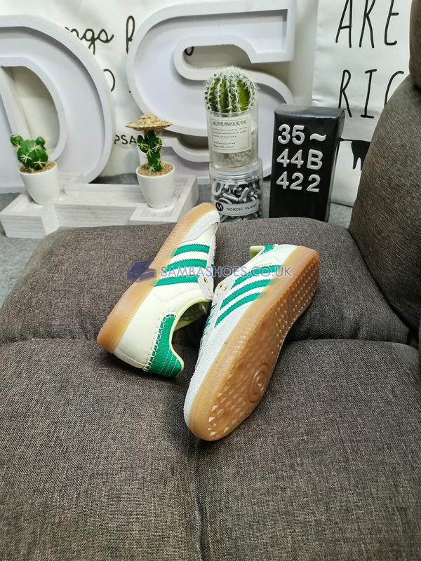 Wales Bonner x Adidas Samba "Cream White Bold Green" - Cream White/Bold Green/Easy Yellow - GY4344 Classic Originals Shoes