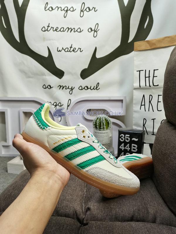 Wales Bonner x Adidas Samba "Cream White Bold Green" - Cream White/Bold Green/Easy Yellow - GY4344 Classic Originals Shoes