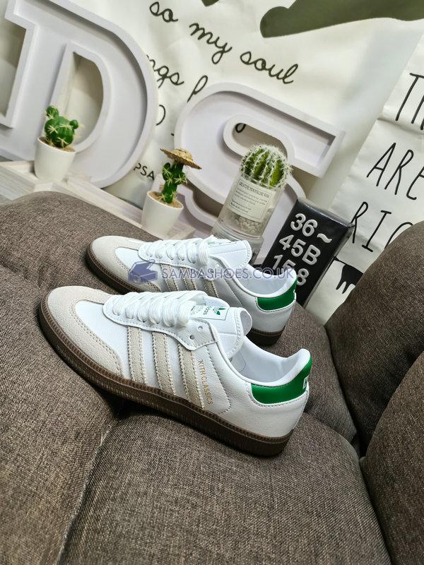 Kith x Adidas Samba OG "Classics Program" - Off White/Green/Gold Metallic - FX5398 Classic Originals Shoes