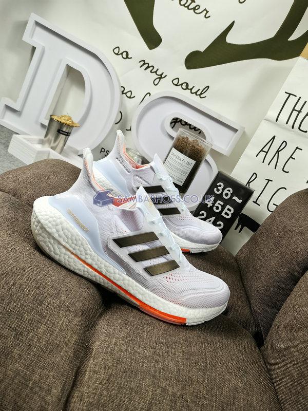 Adidas UltraBoost 21 "Tokyo" - White/Orange/Black - S23840 Classic Running Shoes