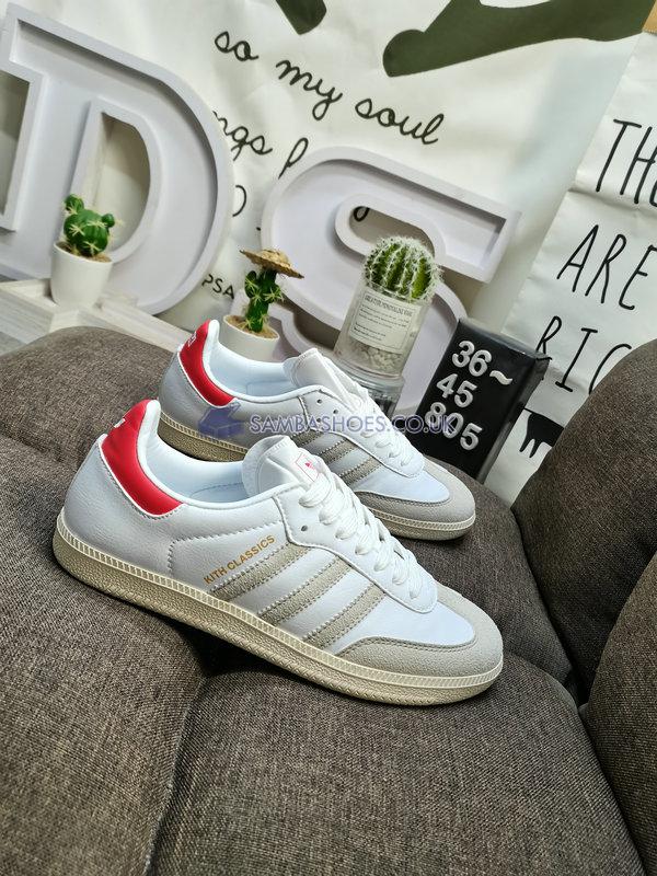 Kith x Adidas Samba OG "Classics Program - White Red" - Footwear White/Off White/Scarlet - GY2544 Classic Originals Shoes