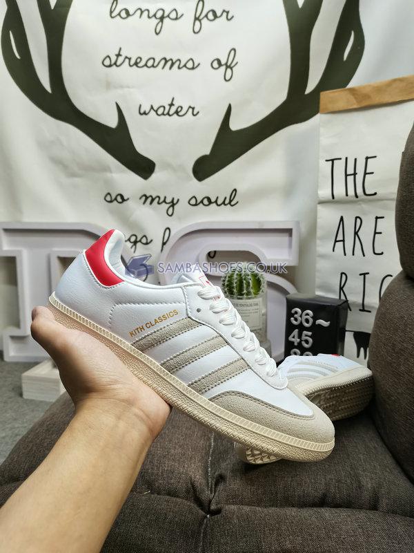 Kith x Adidas Samba OG "Classics Program - White Red" - Footwear White/Off White/Scarlet - GY2544 Classic Originals Shoes