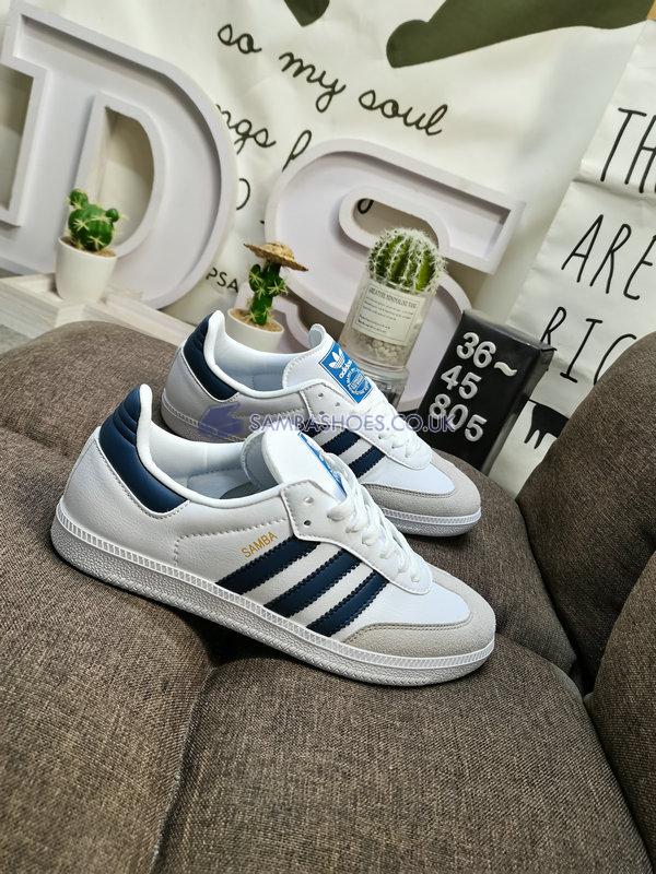 Adidas Samba ADV  "White Shadow Navy" - Cloud White/Shadow Navy/Cloud White - GW3158 Classic Originals Shoes