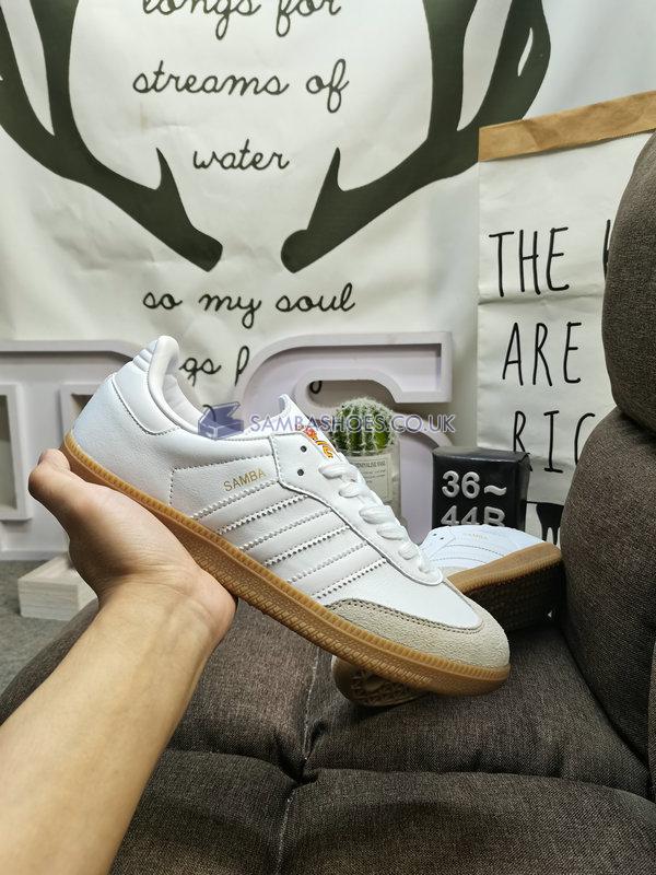 Real Madrid x Adidas Samba Team "White Gum" - Cloud White/Cloud White/Gum - HQ7032 Classic Originals Shoes