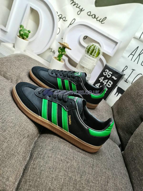 Adidas Samba Team "Austin FC" - Core Black/Real Green/Gum - HQ7035 Classic Originals Shoes