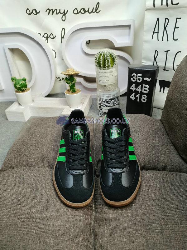 Adidas Samba Team "Austin FC" - Core Black/Real Green/Gum - HQ7035 Classic Originals Shoes