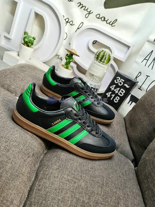 Adidas Samba Team "Austin FC" - Core Black/Real Green/Gum - HQ7035 Classic Originals Shoes