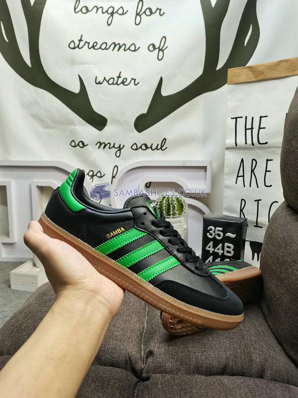 Adidas Samba Team "Austin FC" - Core Black/Real Green/Gum - HQ7035 Classic Originals Shoes