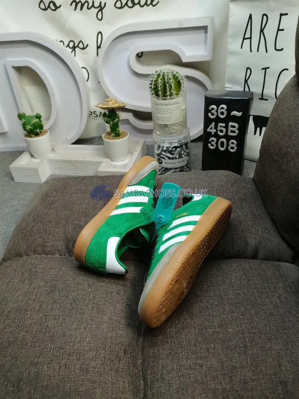 Adidas Samba OG "Collegiate Green Gum" - Collegiate Green/Footwear White/Gum 4 - ID2054 Classic Originals Shoes