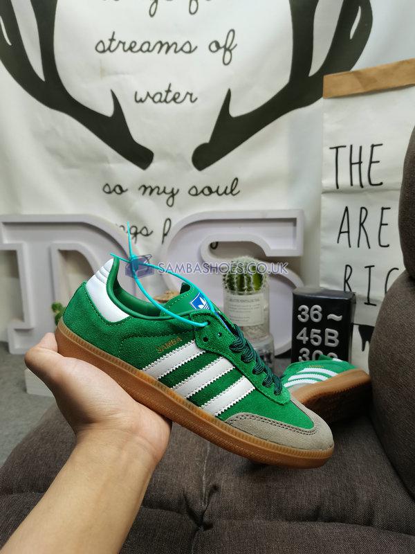 Adidas Samba OG "Collegiate Green Gum" - Collegiate Green/Footwear White/Gum 4 - ID2054 Classic Originals Shoes