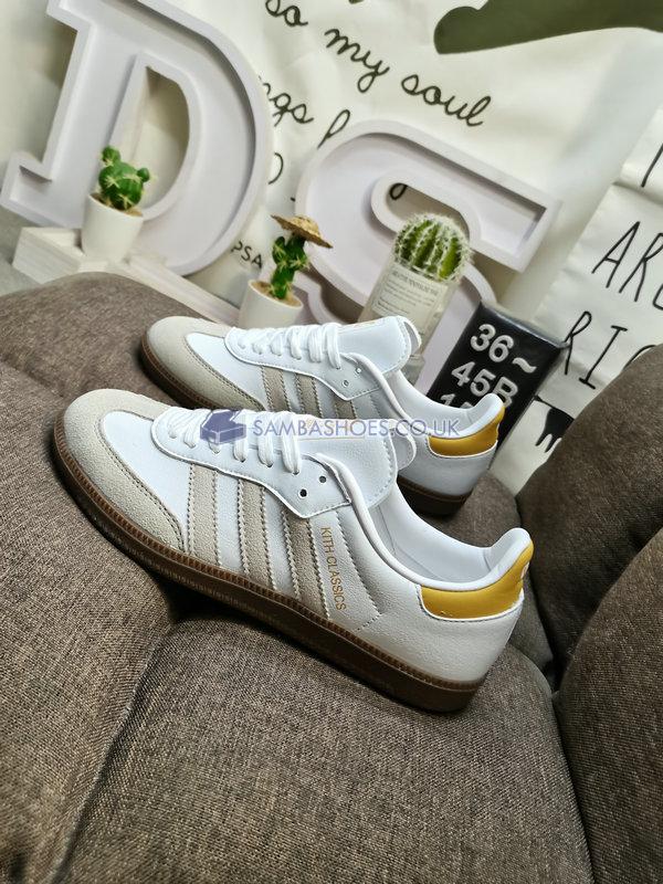 Kith x Adidas Samba OG "Classics Program - Mango" - Footwear White/Off White/Dash Grey - IE4800 Classic Originals Shoes