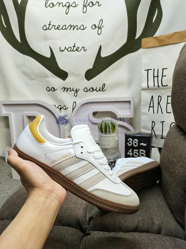 Kith x Adidas Samba OG "Classics Program - Mango" - Footwear White/Off White/Dash Grey - IE4800 Classic Originals Shoes