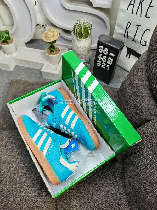 Sporty & Rich x Adidas Samba OG "Blue Rush" - Blue Rush/Cream White/Gum - IE6975 Classic Originals Shoes