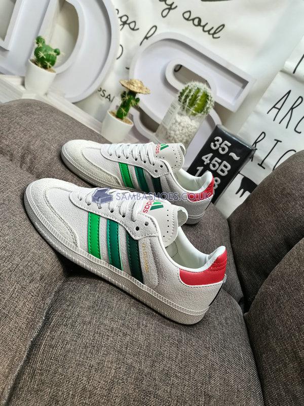 END. x Velosamba "Social Cycling - Green" - Crystal White/Chalk White/Glory Red - IF2865 Classic Originals Shoes