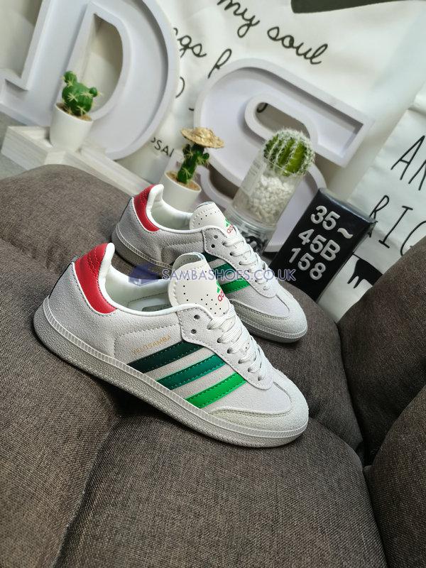 END. x Velosamba "Social Cycling - Green" - Crystal White/Chalk White/Glory Red - IF2865 Classic Originals Shoes