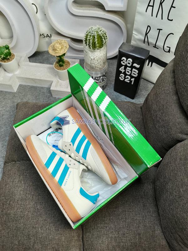 Sporty & Rich x Adidas Samba OG "Cream Blue" - Cream White/Blue Rush/Gum - IE7096 Classic Originals Shoes