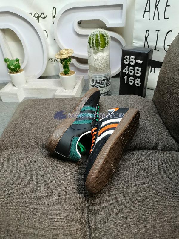 Adidas Samba "Black Orange Green" - Core Black/Orange/Footwear White - FW5386 Classic Originals Shoes